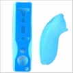 Blauwe Silicon Hoes/Case voor Wii Remote en Nunchuk